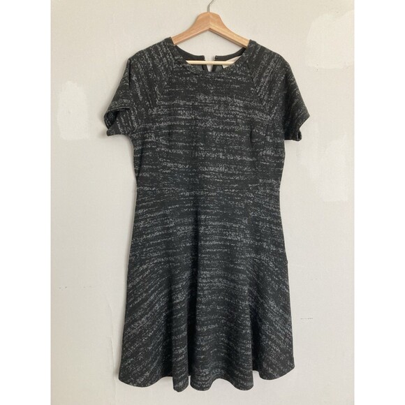 LOFT Bundle of 3 Dresses Size 8-10 MEDIUM Gray Pleated Fit Flare Burgundy - Picture 7 of 16